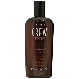 American Crew 3-in-1 Shampoo, Conditioner, Body Wash, 8,45 Ounce