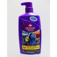 Niños Aussie Buscando a Dory Arrecifes de Coral de la magdalena 3 N 1 champú, acondicionador y Cuerpo - Botella 29,2 oz