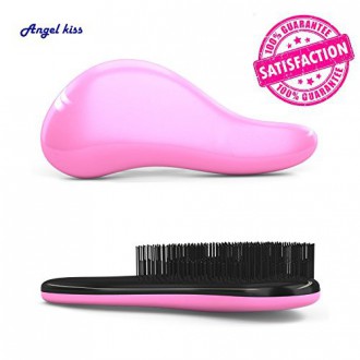 Number 1 BEST Detangling Brush - Angel Kiss Glide Thru Detangler brush for Wet, Dry, Fine, Thick & Kids Hair - All Hair