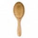 ELFINA Portable Paddle Brush, 100% Natural Bamboo Detangling Hair Brush for Scalp Massage, 2 Sizes Available---L