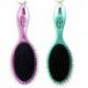 Beauticom (2 Pieces Combo Metallic Teal & Metallic Purple) Amazing Detangling Wet & Dry Hair Brush Flexible Bristles No pain