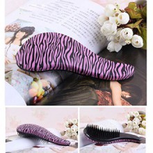 Travelmall Detangler Hair Brush Hair Comb Wet or Dry Silky Hair Detangle Brush No More Tangle for Adults and Children Zebra